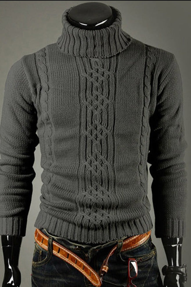 Jersey de cuello alto para hombre - Oliver | Calor y elegancia