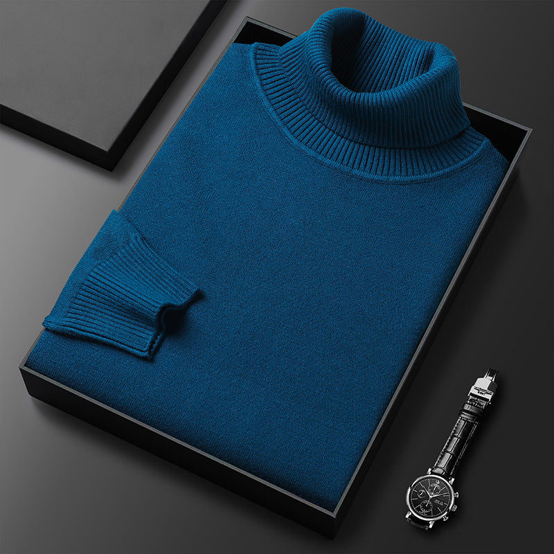 Suéter de cuello alto para hombre cómodo y elegante