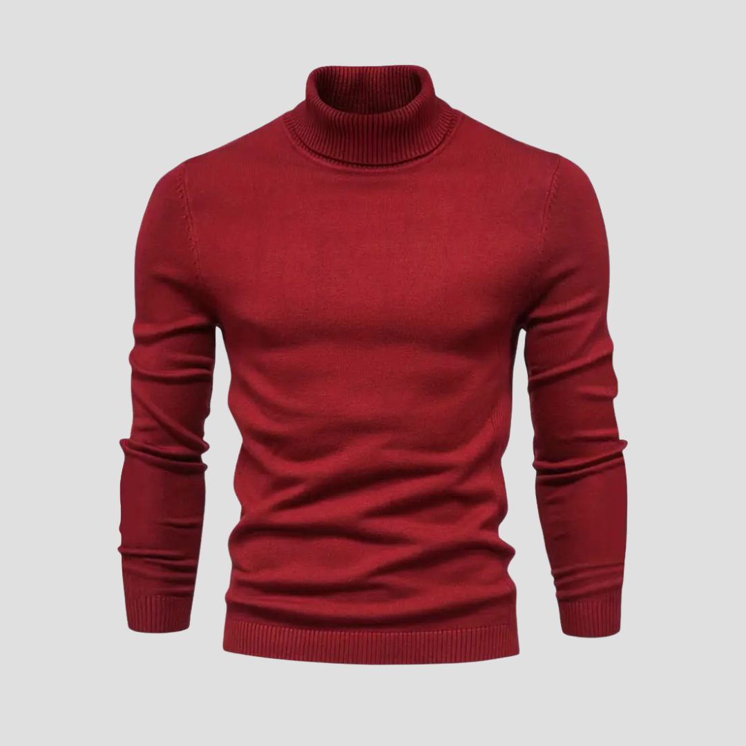 Jersey de cuello alto casual para hombre - Suave y cómodo