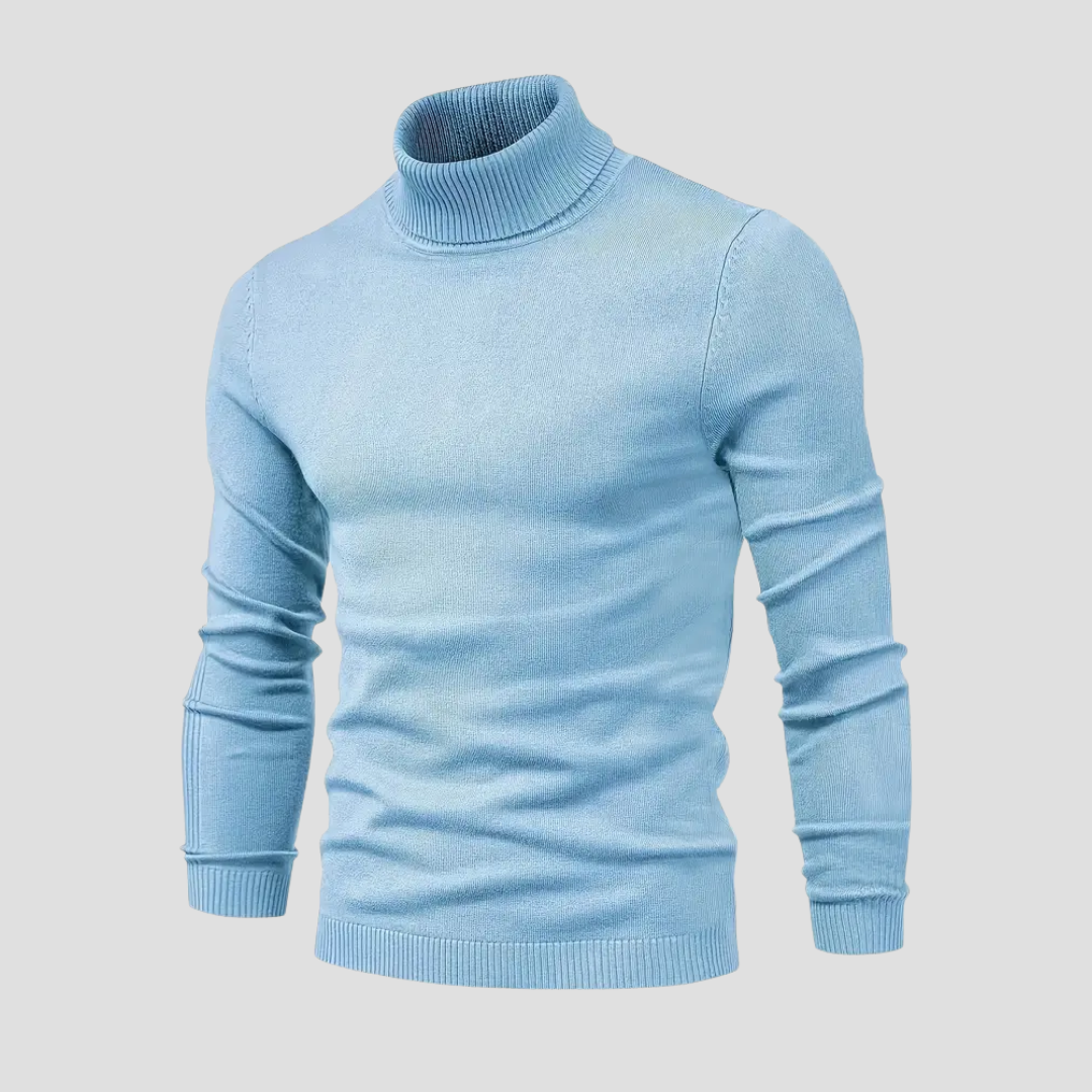 Jersey de cuello alto casual para hombre - Suave y cómodo