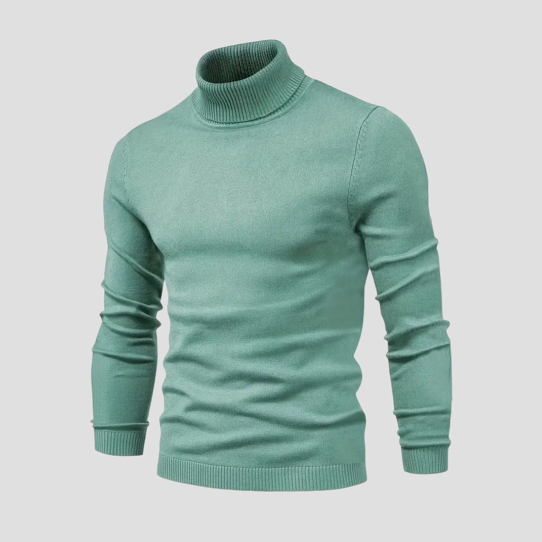 Jersey de cuello alto casual para hombre - Suave y cómodo