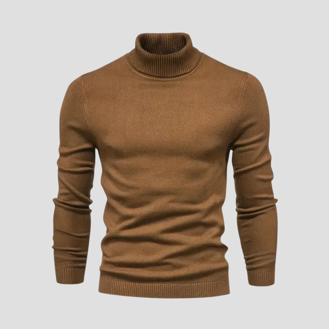 Jersey de cuello alto casual para hombre - Suave y cómodo