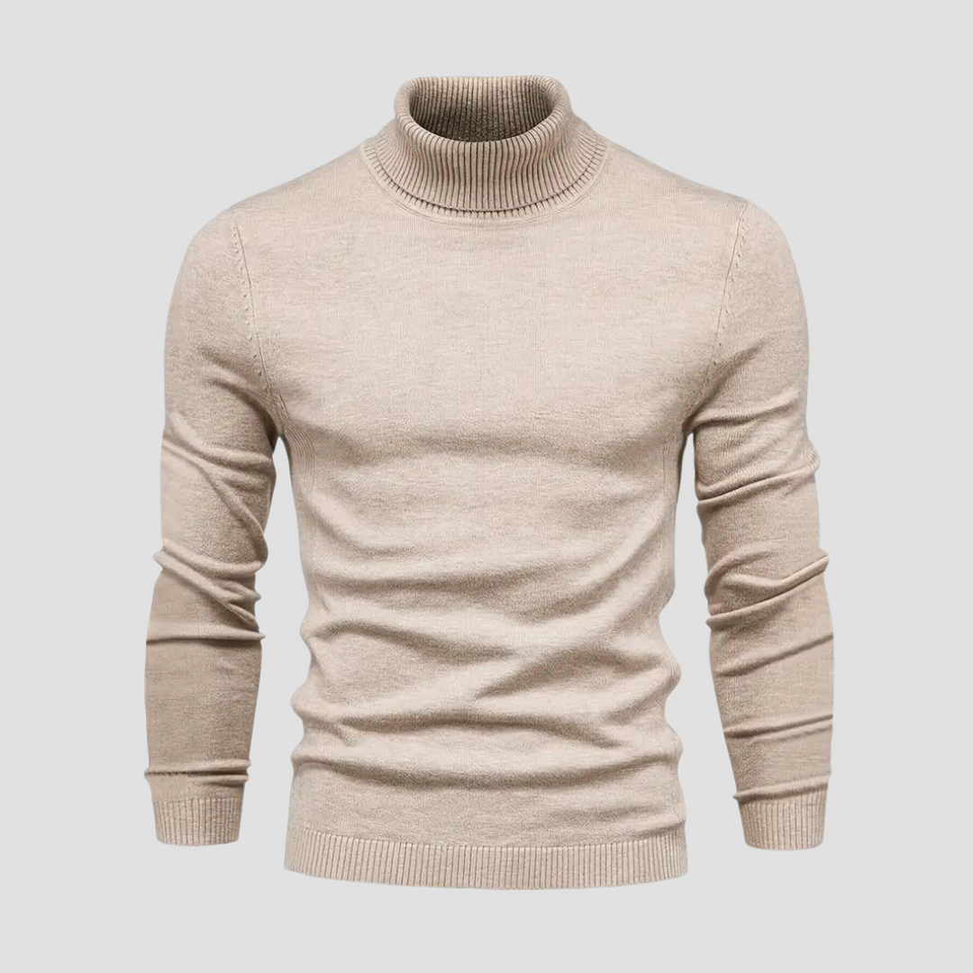 Jersey de cuello alto casual para hombre - Suave y cómodo