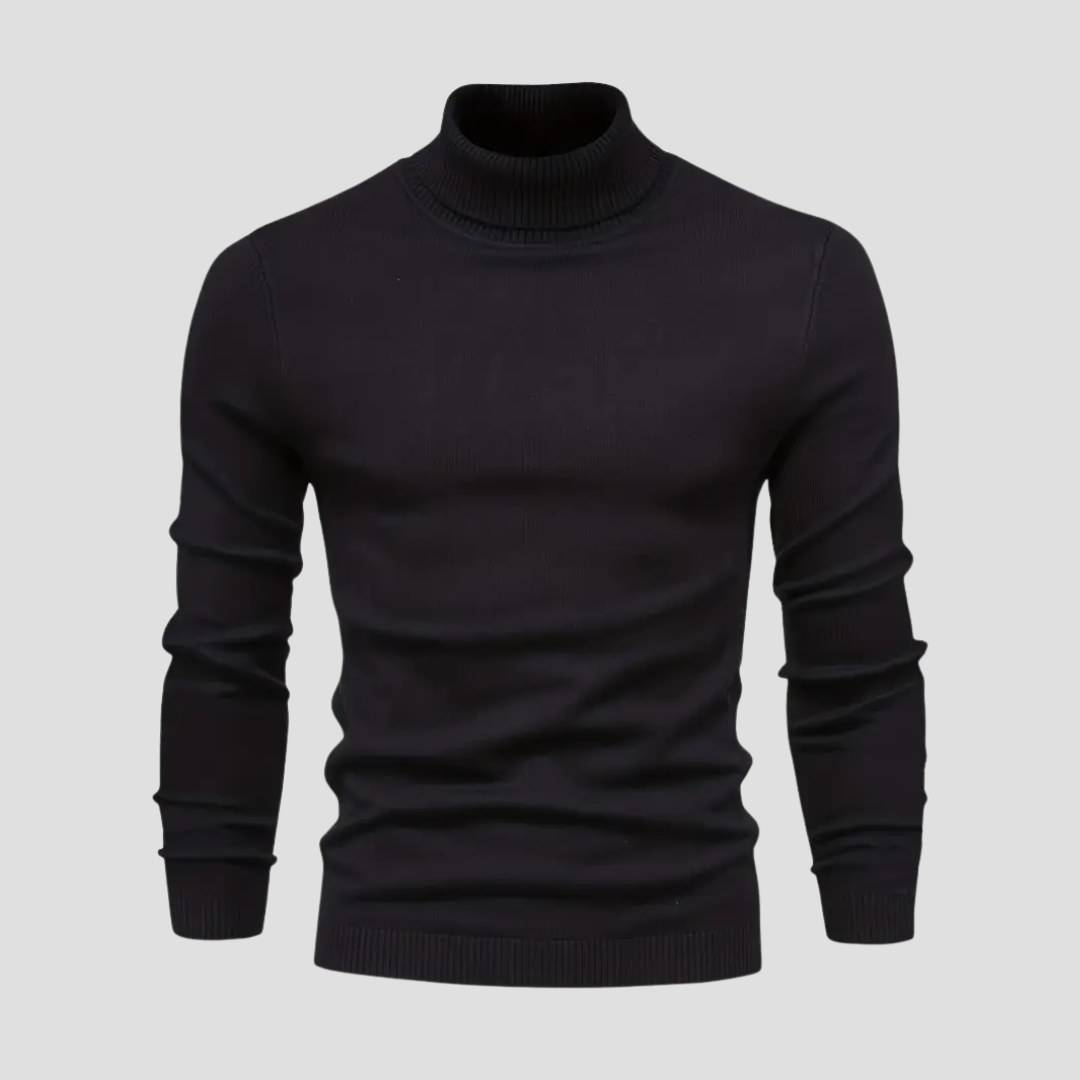 Jersey de cuello alto casual para hombre - Suave y cómodo