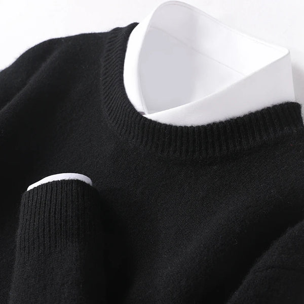 Pull Hombre Cuello Doble - Elegante y Moderno