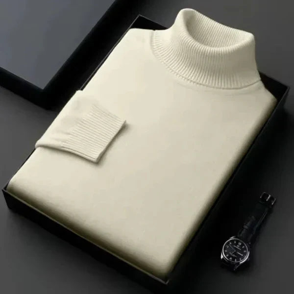 Suéter elegante de cuello alto para hombre – Calidez y confort atemporales