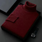 Suéter elegante de cuello alto para hombre – Calidez y confort atemporales