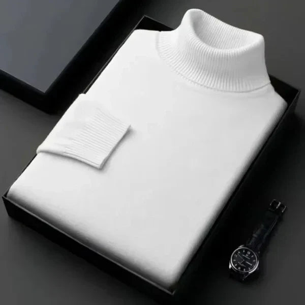 Suéter elegante de cuello alto para hombre – Calidez y confort atemporales