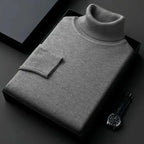 Suéter elegante de cuello alto para hombre – Calidez y confort atemporales