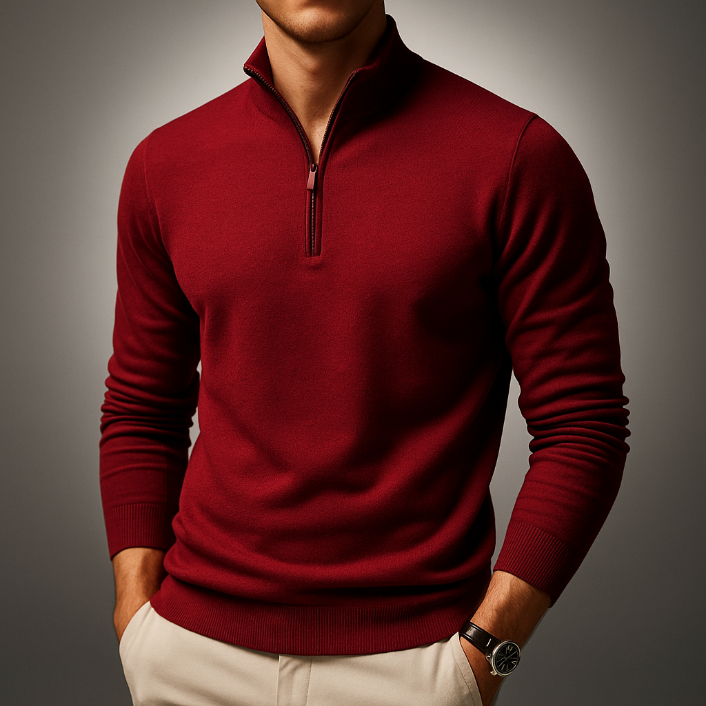 Jersey de Media Cremallera para Hombre - Cálido y Cómodo