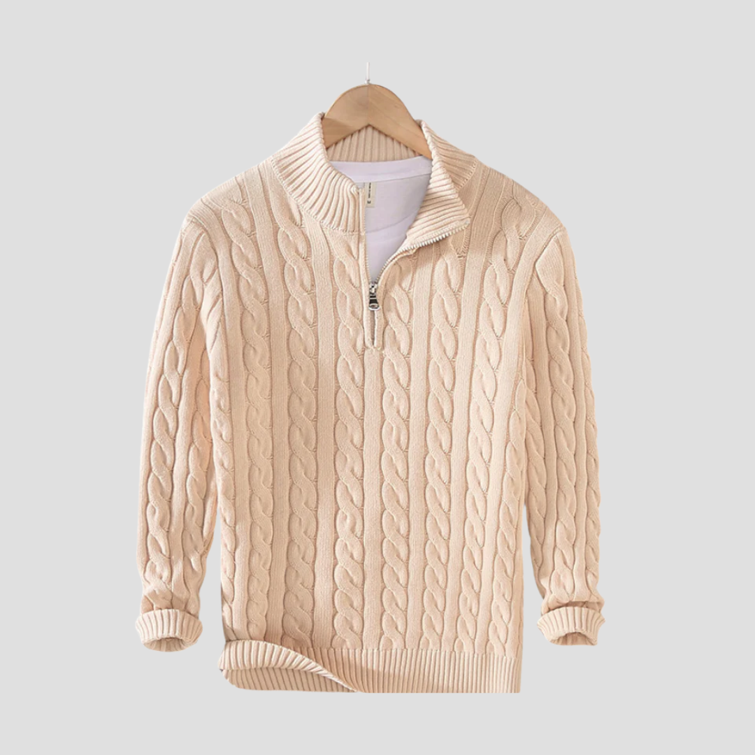 Pull Hombre Clásico - Punto Trenzado | Elegancia Atemporal