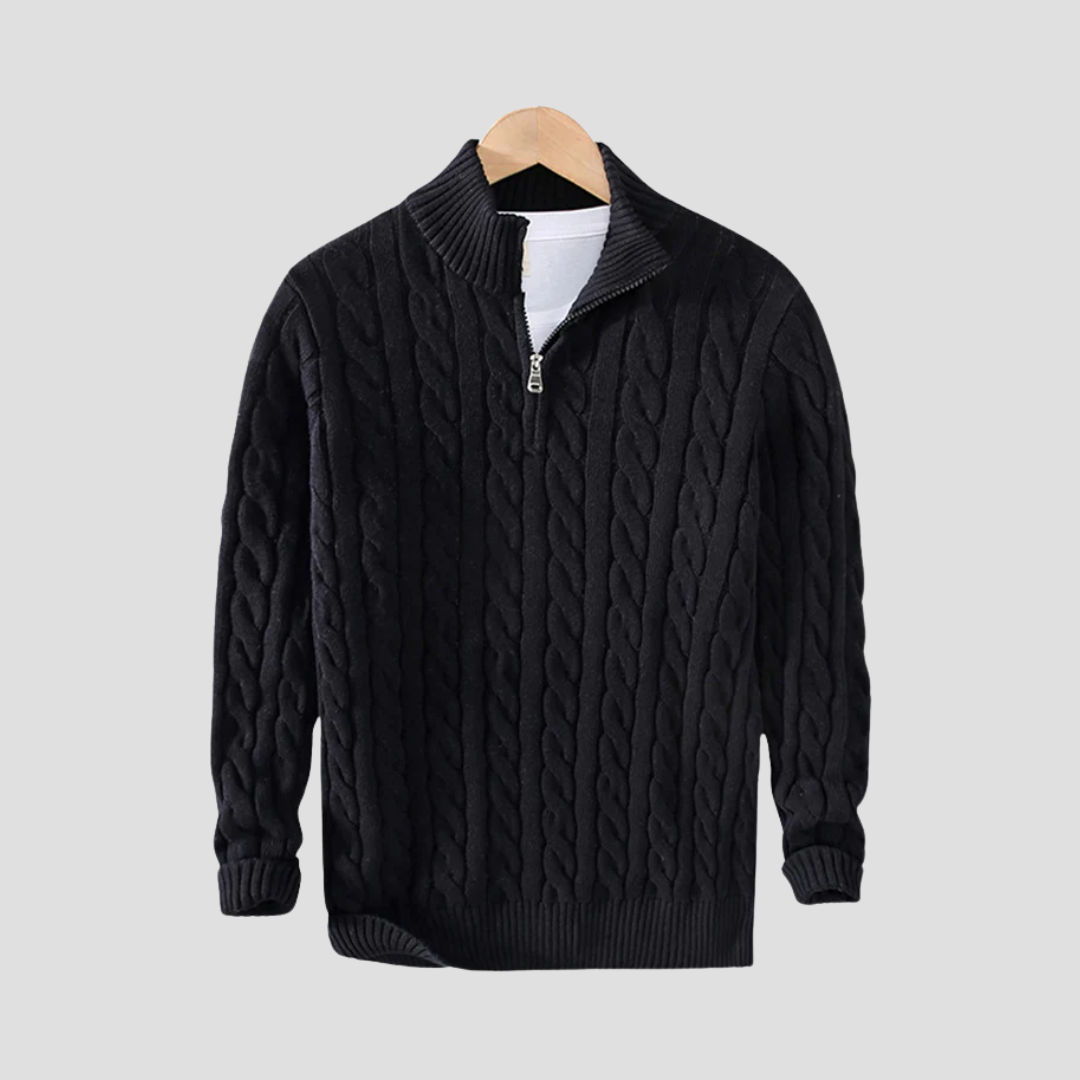 Pull Hombre Clásico - Punto Trenzado | Elegancia Atemporal