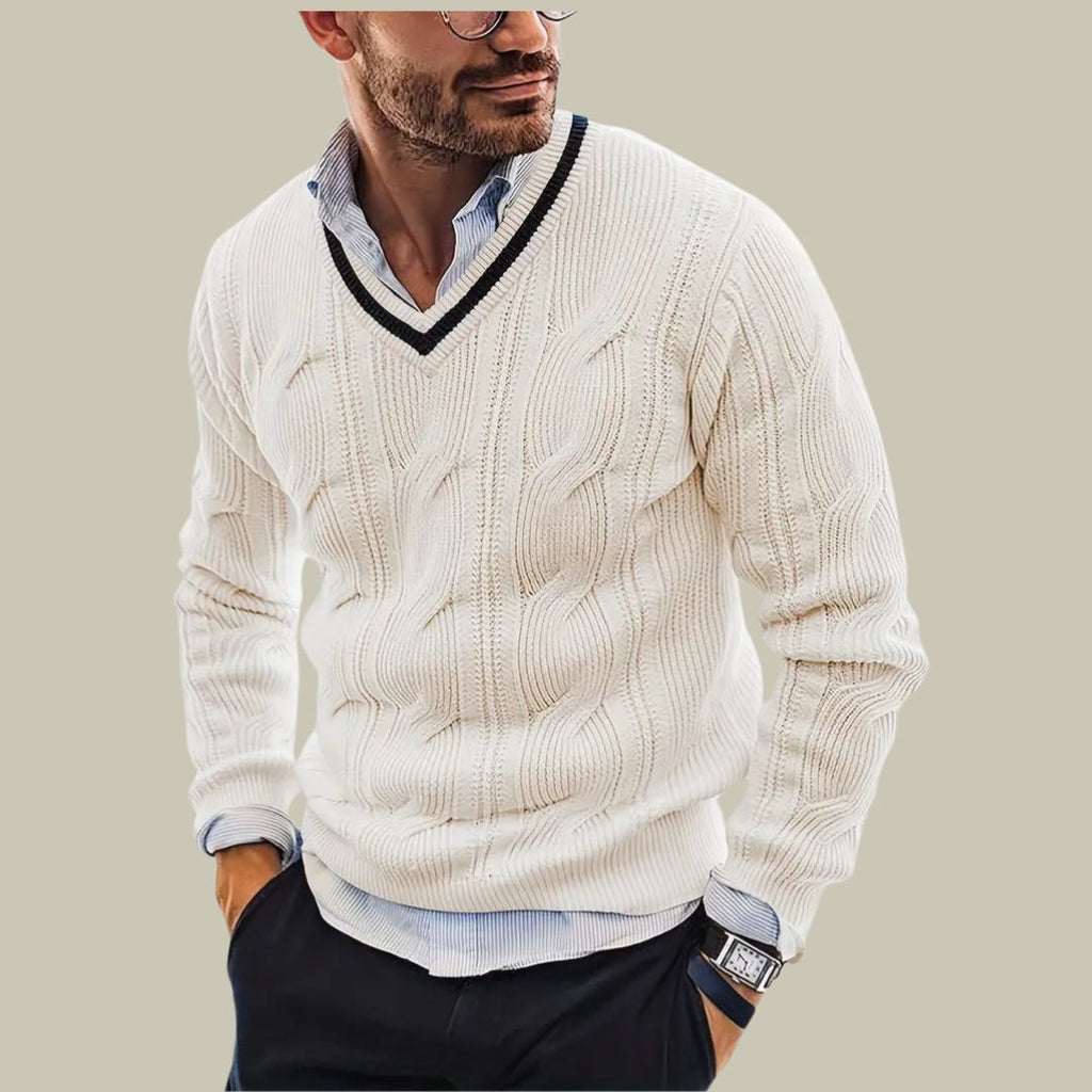 Suéter para hombre tejido italiano - Matteo - Lujo y confort