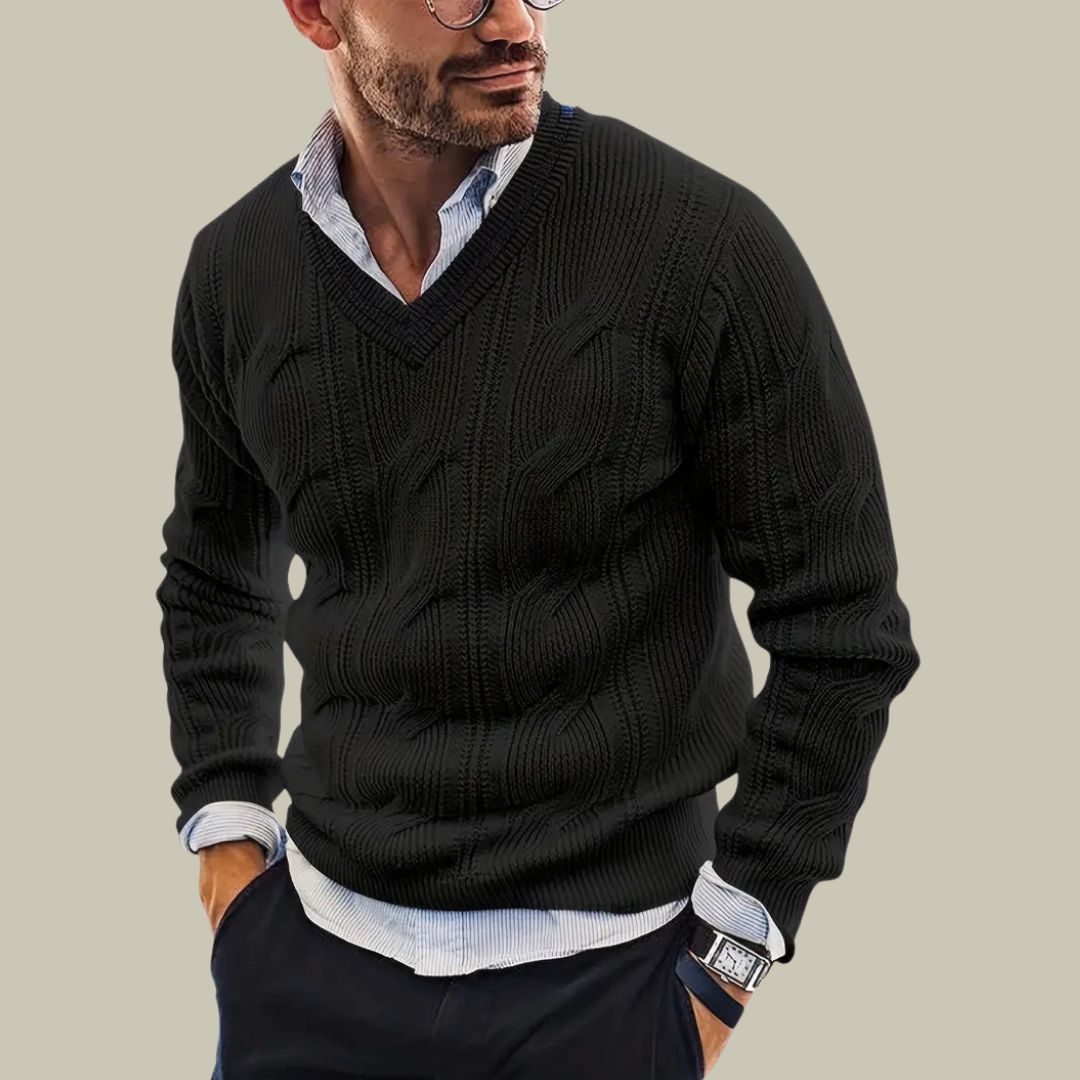 Suéter para hombre tejido italiano - Matteo - Lujo y confort