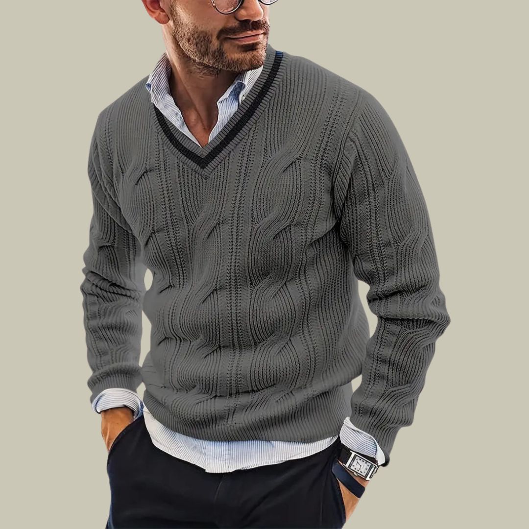 Suéter para hombre tejido italiano - Matteo - Lujo y confort