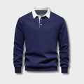 Jersey elegante para hombre – sudadera de manga larga con cuello clásico y comodidad moderna