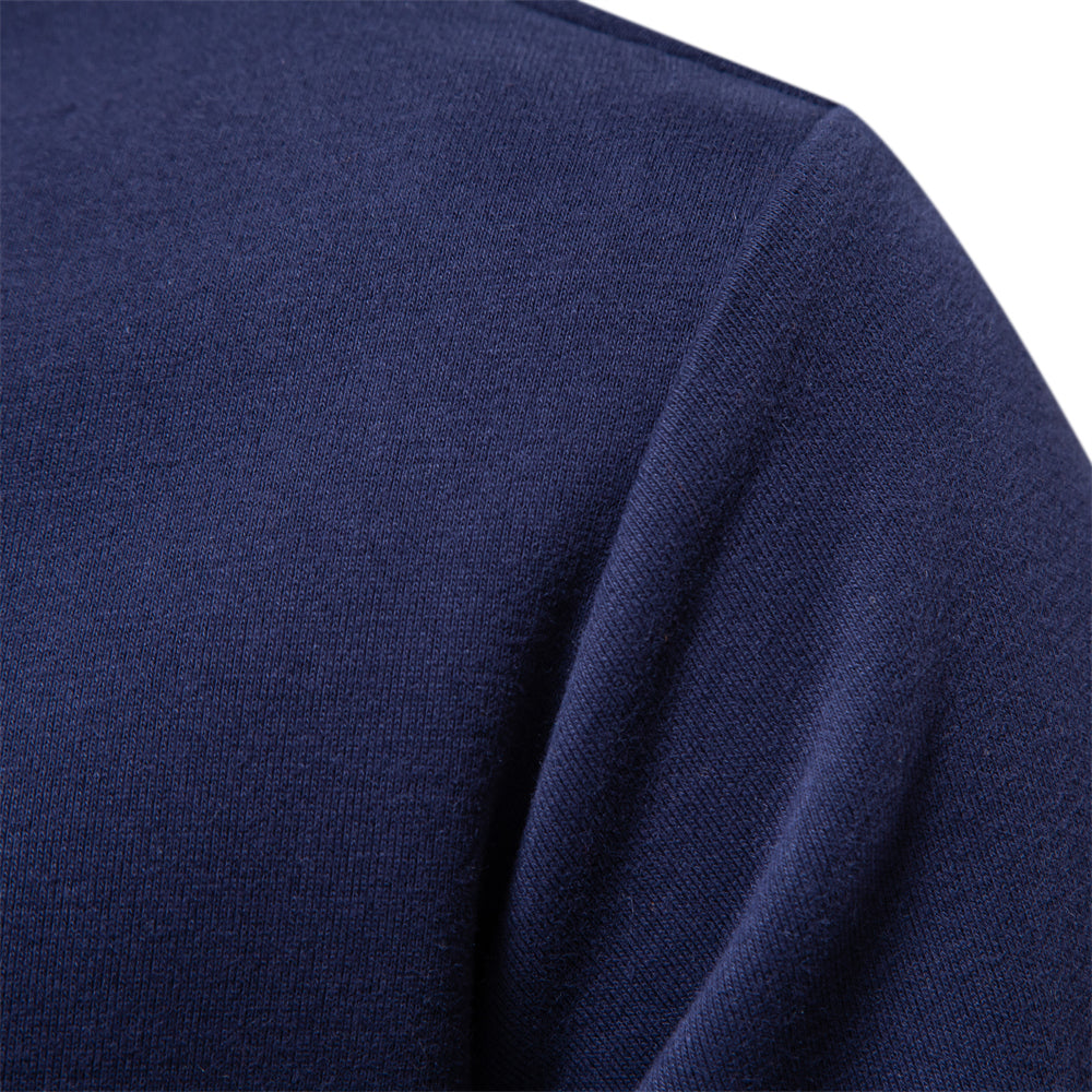 Jersey elegante para hombre – sudadera de manga larga con cuello clásico y comodidad moderna
