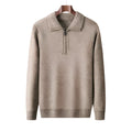 Jersey de punto de media cremallera para hombre – Elegancia y comodidad