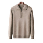 Jersey de punto de media cremallera para hombre – Elegancia y comodidad