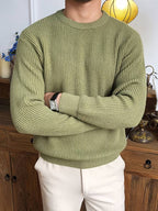 Suéter de punto para hombre - Caliente, cómodo, con estilo - Invierno