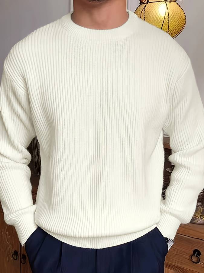 Suéter de punto para hombre - Caliente, cómodo, con estilo - Invierno