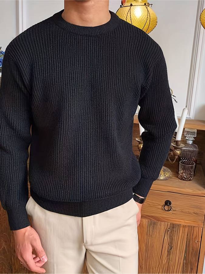 Suéter de punto para hombre - Caliente, cómodo, con estilo - Invierno