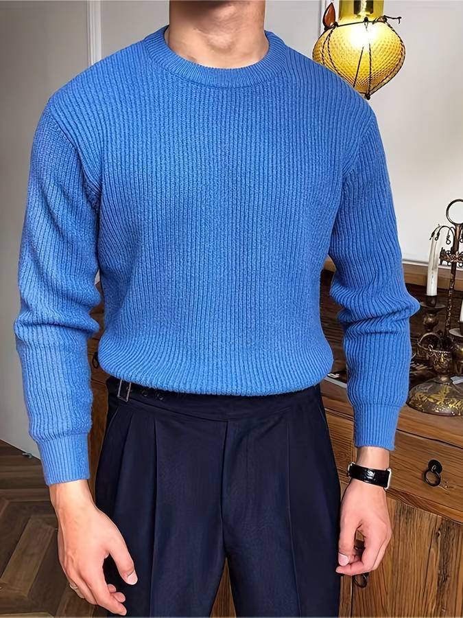 Suéter de punto para hombre - Caliente, cómodo, con estilo - Invierno