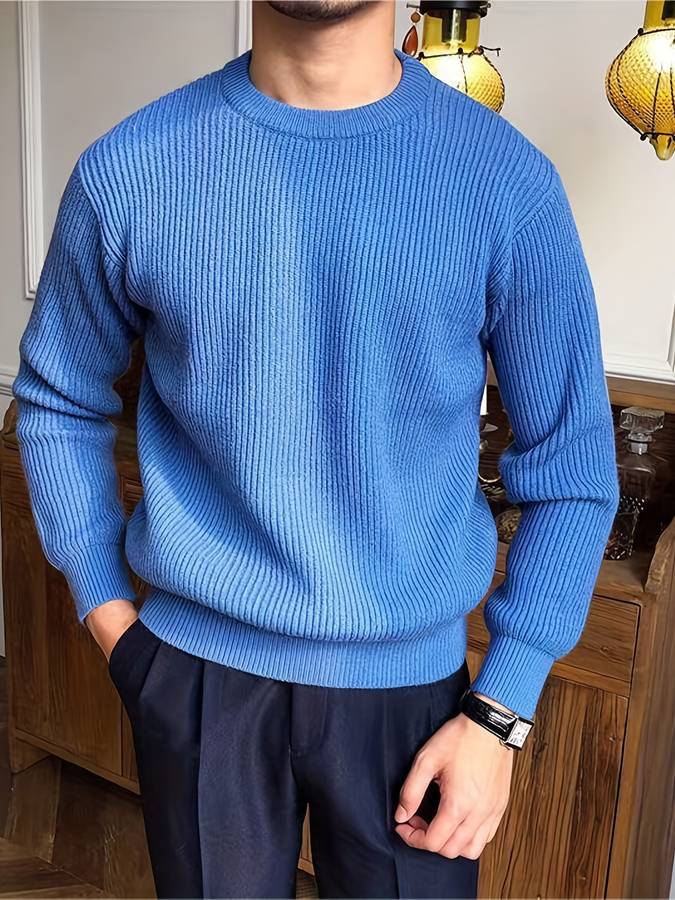 Suéter de punto para hombre - Caliente, cómodo, con estilo - Invierno