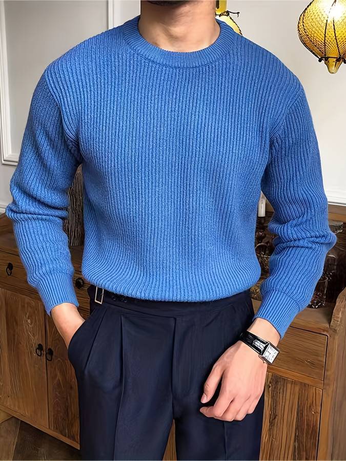 Suéter de punto para hombre - Caliente, cómodo, con estilo - Invierno