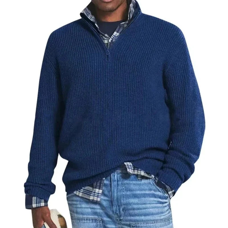 Suéter con cremallera para hombre - Elegancia y confort