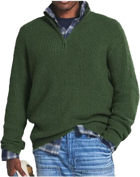 Suéter con cremallera para hombre - Elegancia y confort