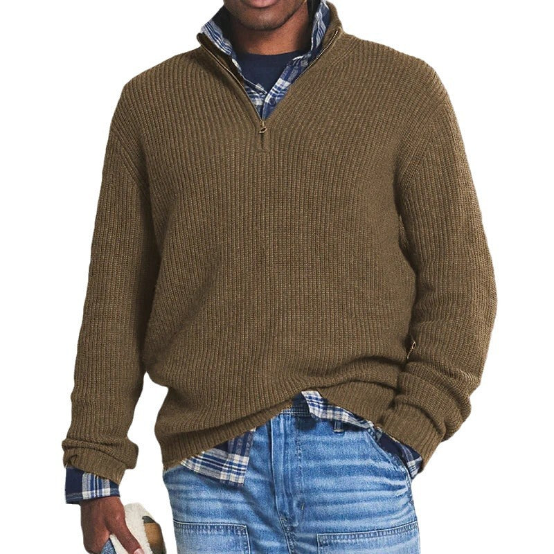 Suéter con cremallera para hombre - Elegancia y confort
