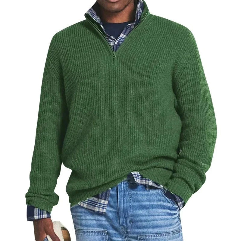 Suéter con cremallera para hombre - Elegancia y confort