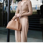 Rosa - Bolso Bandolera de Piel Flexible