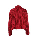 Chaqueta con cremallera fruncida Sarah