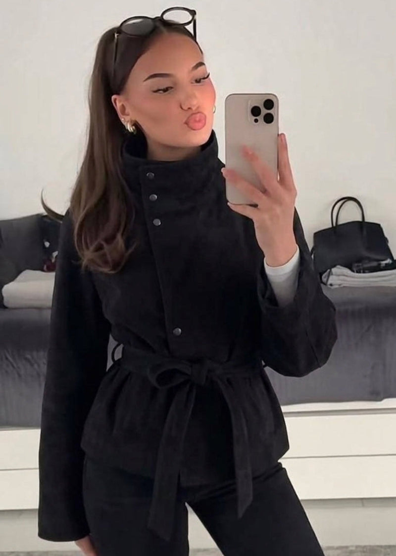 Anna Chaqueta de Ante con Cordones