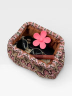 Clutch Bianca plisado de jacquard
