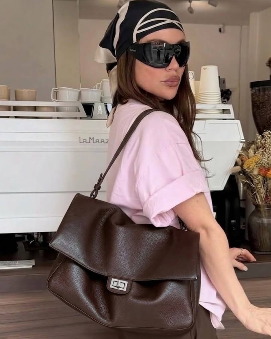 Miriam Cartera bandolera de cuero Shopper