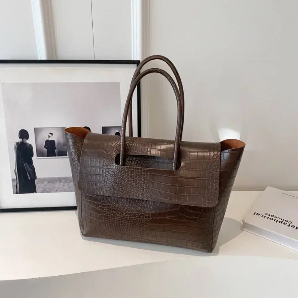 Jessica Embossed Leather Tote