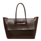 Jessica Embossed Leather Tote