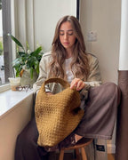 Bolso tote Linda tejido en ante sintético