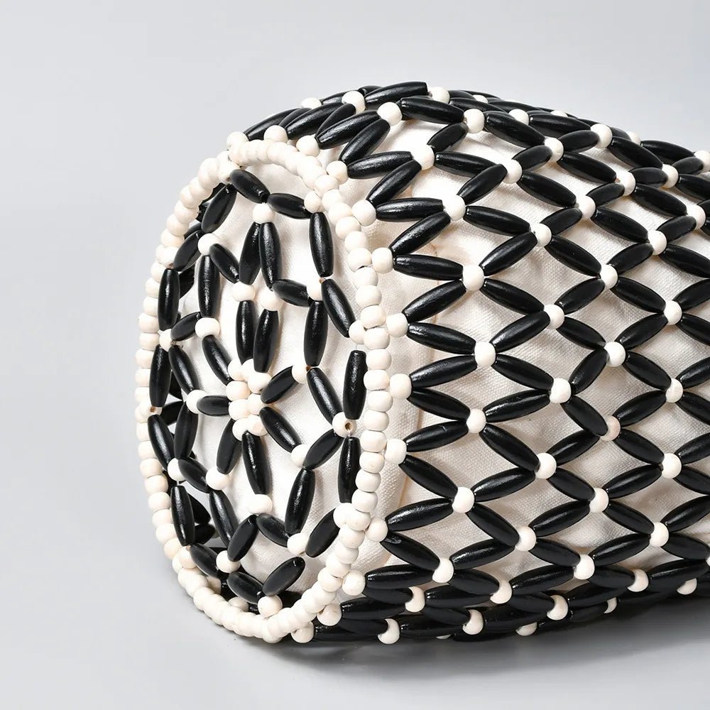 Margot Woven Beaded Tote Bag