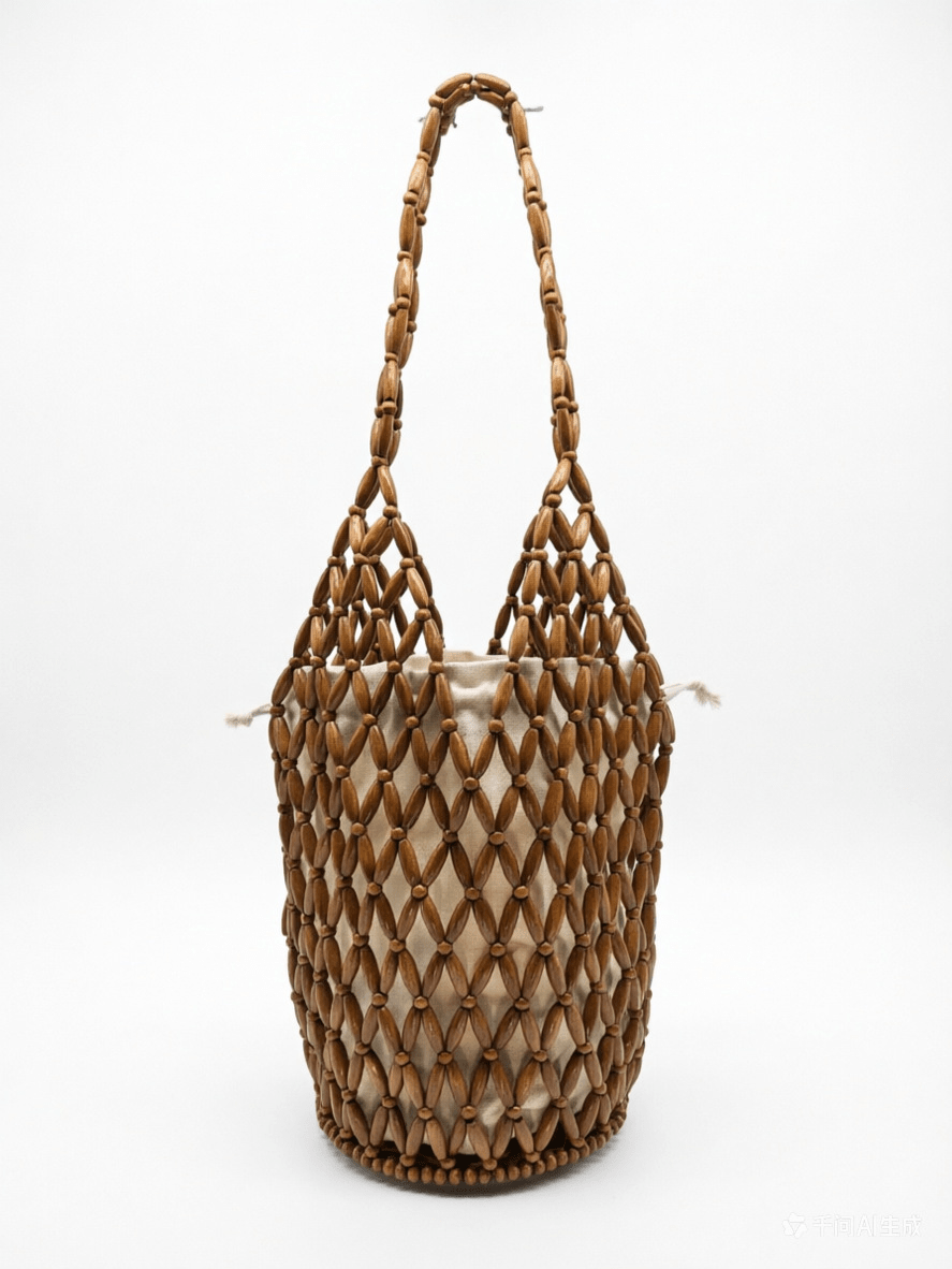 Margot Woven Beaded Tote Bag
