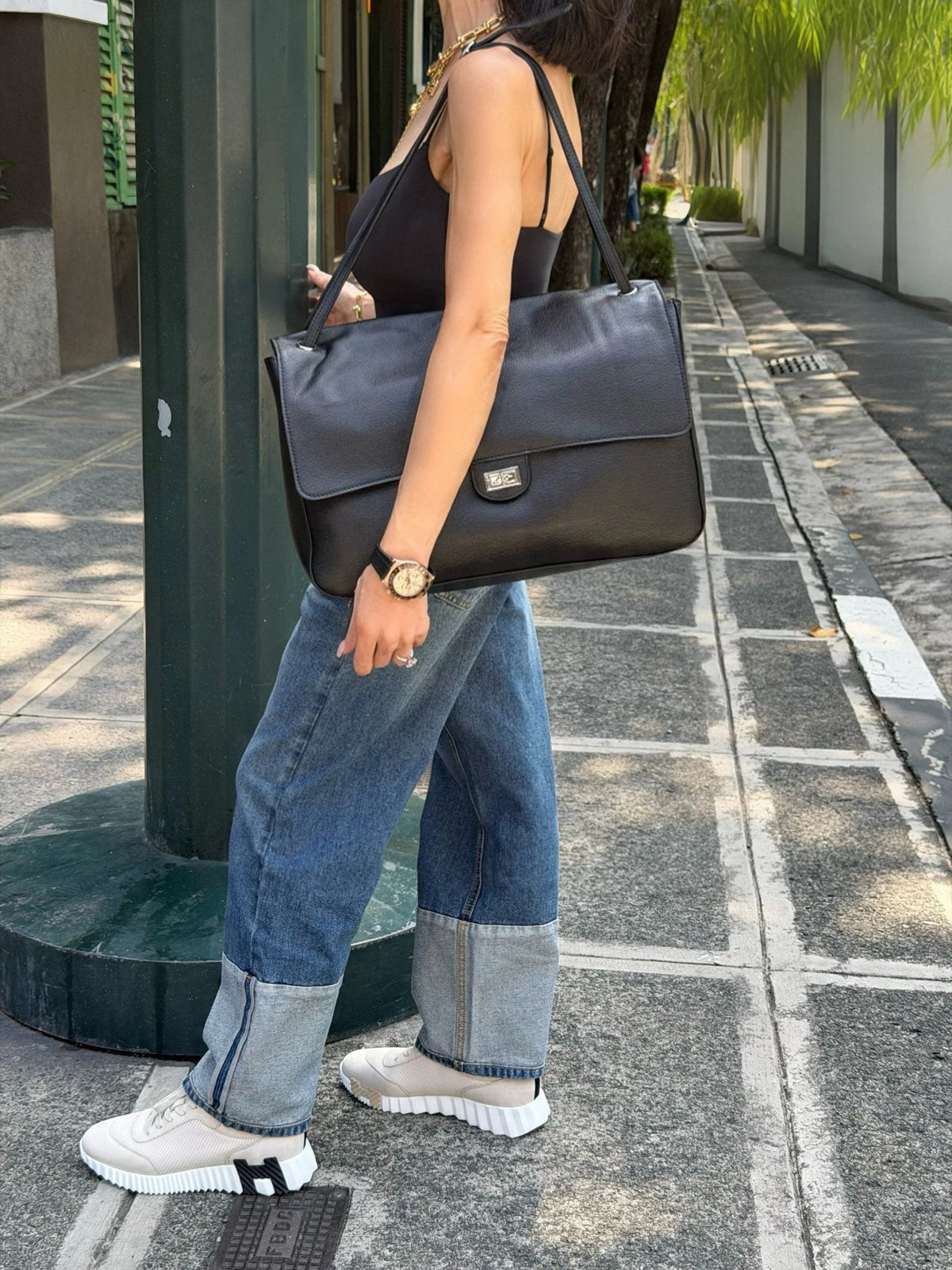 Miriam Cartera bandolera de cuero Shopper [max 255]