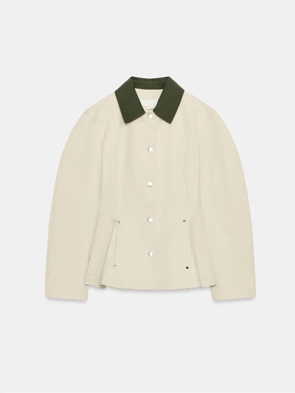 Chaqueta Emily con cuello contraste y peplum