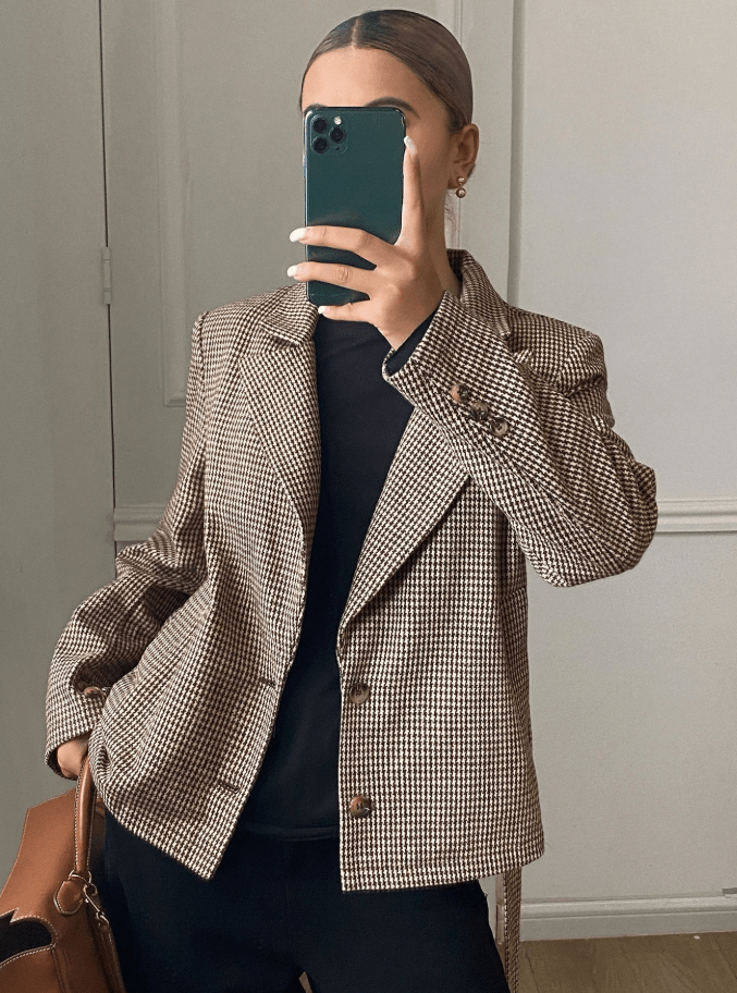 Blazer Teresa de pata de gallo