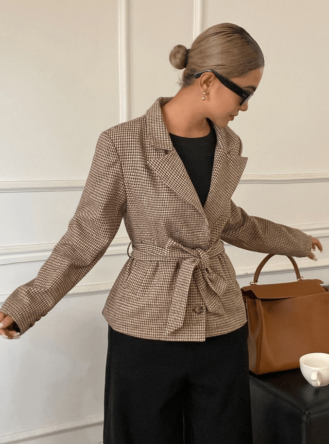 Blazer Teresa de pata de gallo