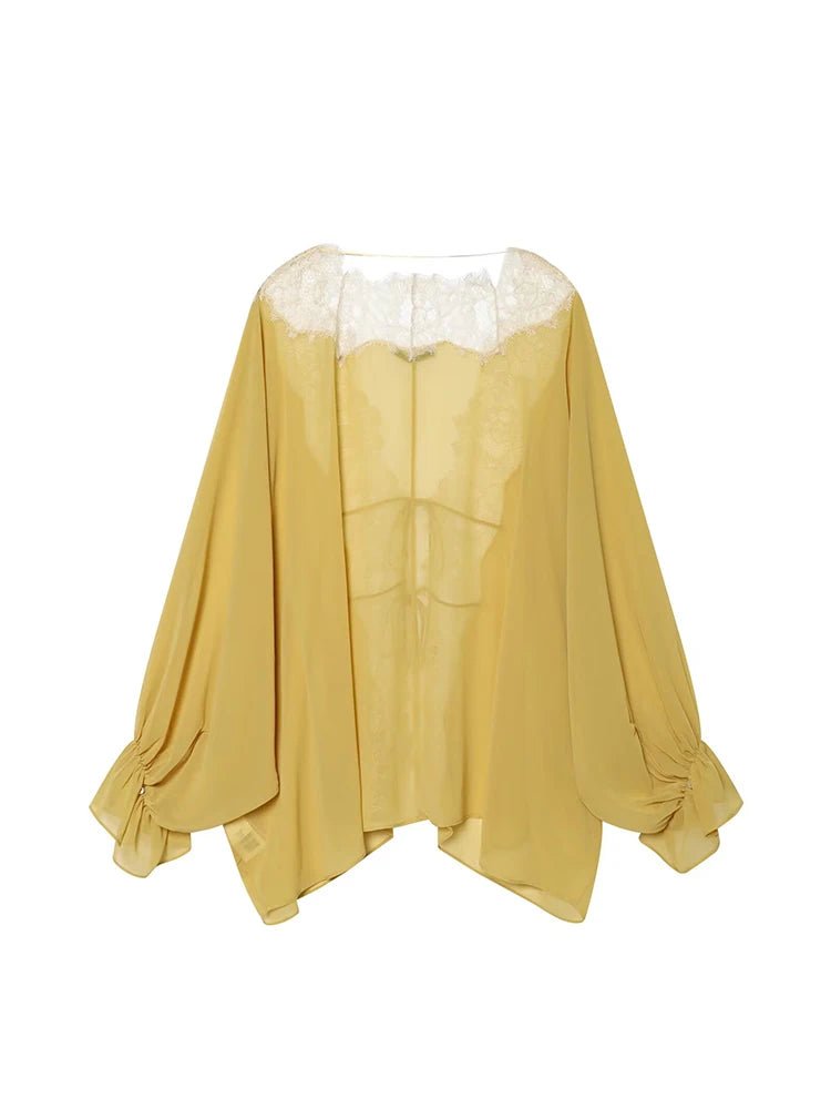 Blusa patchwork de encaje Lisa