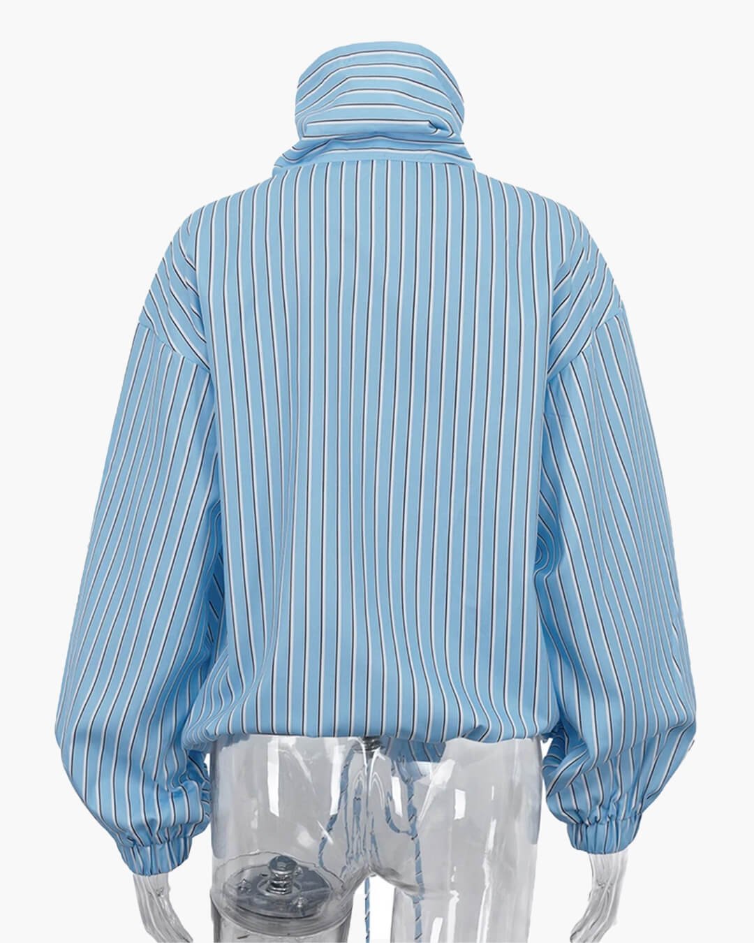 Camisa Carla de rayas con cuello alto