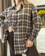 Camisa Melissa de cuadros oversize